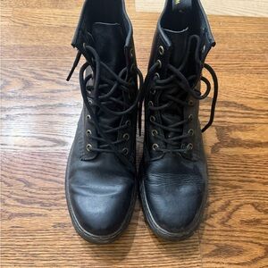 Dr. Martens Black Leather Combat Boots